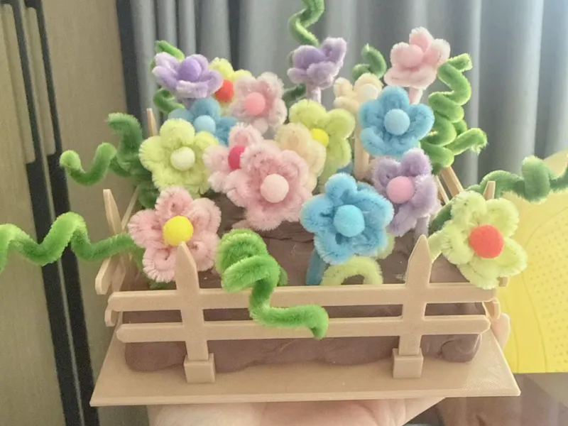 四面围栏花园手工作品围栏