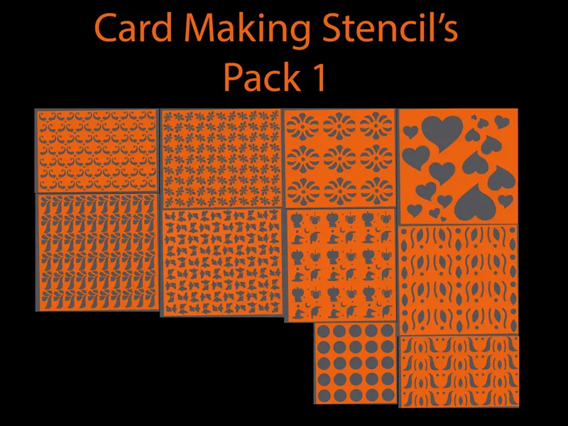 Card Making Stencil Pack 1