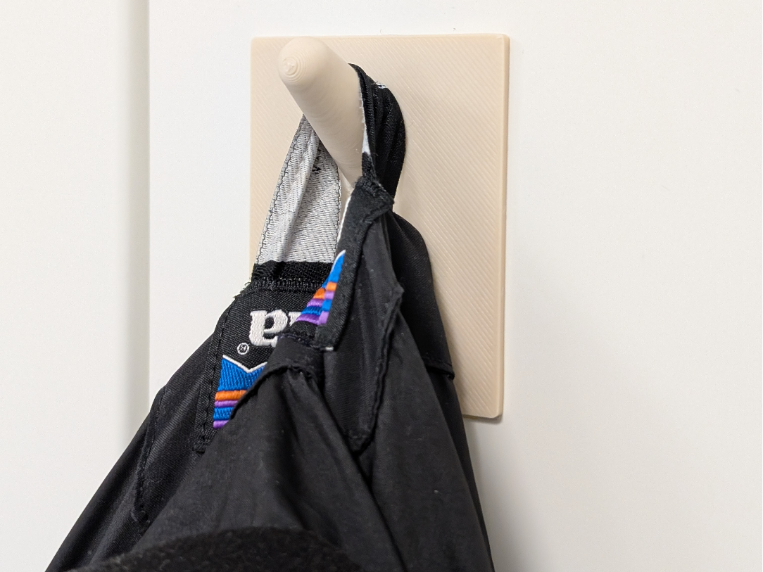Simple Parametric Adhesive Wall Coat Hook