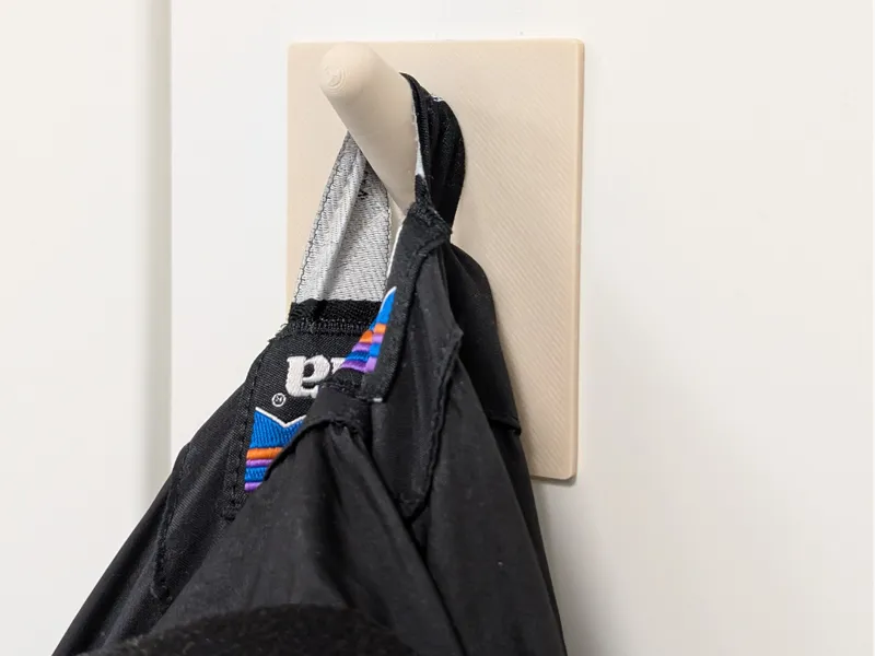 Simple Parametric Adhesive Wall Coat Hook