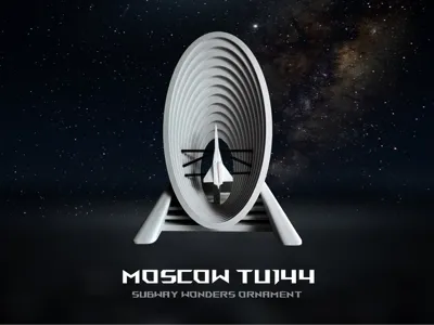 Moscow Metro Tu-144 Aircraft Display Piece