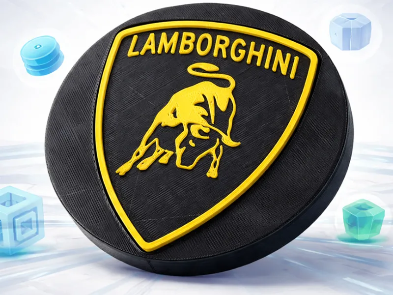 lamborghini emblem coaster inspired by lamborghini