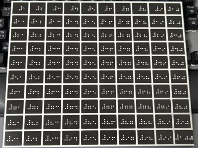 Braille Hundred Chart