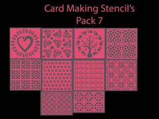 Card Making Stencil Pack 7