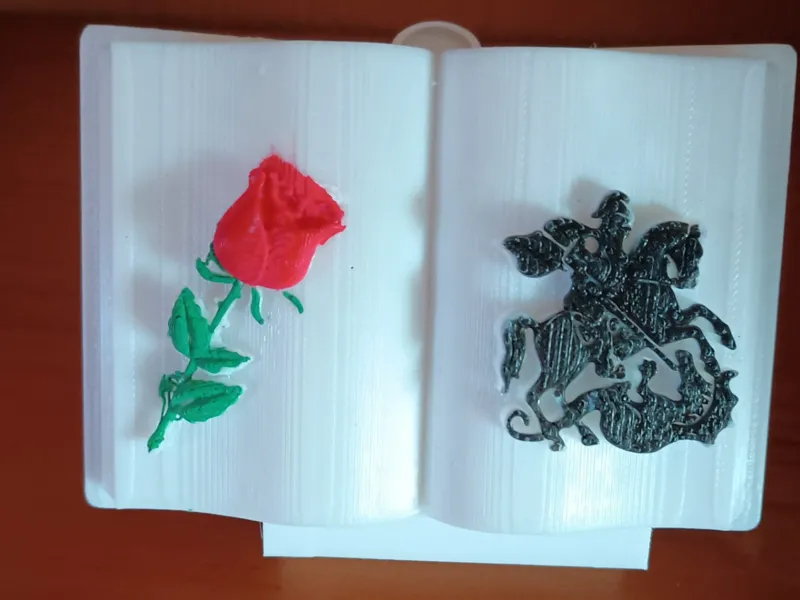 Sant Jordi, Rosa,Libro