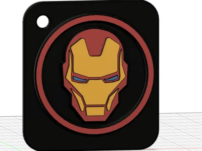 Arc Reactor Mask Keychain (Iron Man)
