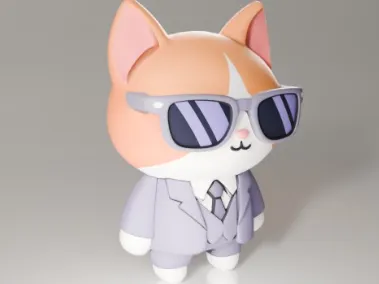 cool cat with sunglasses