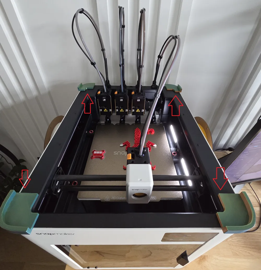 Snapmaker U1 Minimalistic Sterilite Lid Top Holder - Free 3D Print ...