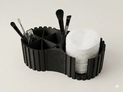 Modular Organizer for Large Cotton Pads (9cm) 