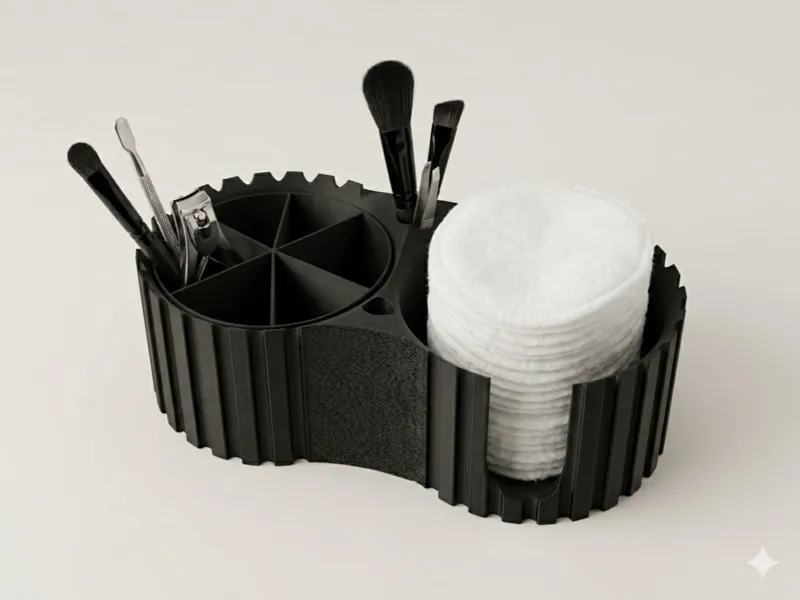 Modular Organizer for Large Cotton Pads (9cm) 