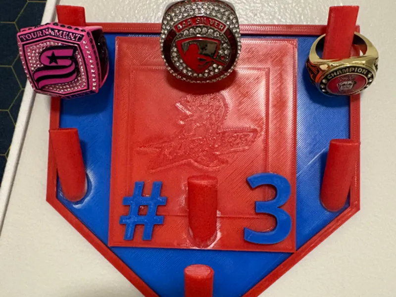 Baseball Ring Stand for wall