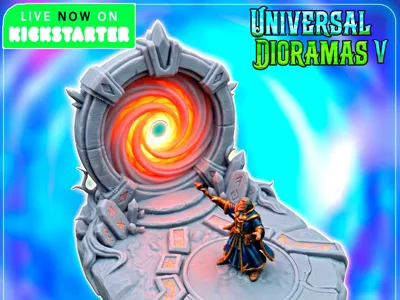 FREE 3D Portal – 50 Universal Dioramas V - LED