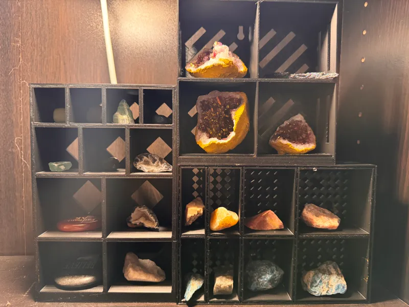 Crystal - Rock Display Shelf / Cubby Organizer 