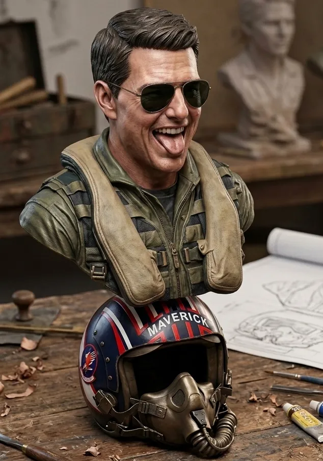 Tom Cruise - Top Gun Maverick - Modelo de impresión 3D gratuito ...