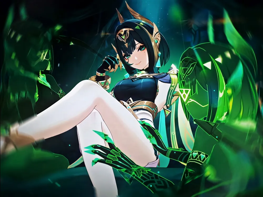 Nefer In Game Model Genshin Impact Nefer lithophane fan - Free 3D Print Model - MakerWorld