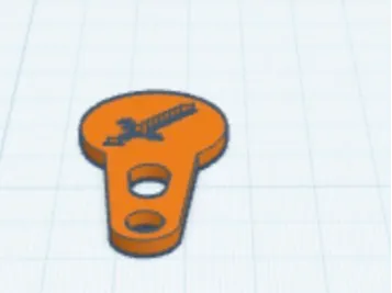 Minecraft Sword Keychain Shopping Chip