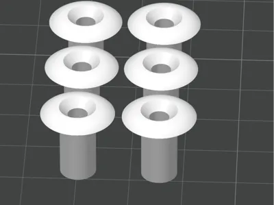Hobby trailer, drawer, screw spacers