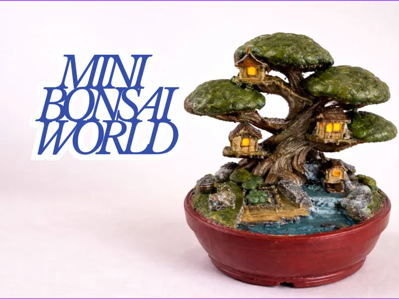 mystical Bonsai tree village