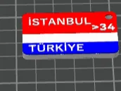 34 İSTANBUL KEYCHAİN