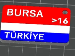 16 BURSA KEYCHAİN