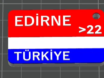 22 EDİRNE KEYCHAİN