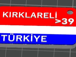 39 KIRKLARELİ KEYCHAİN