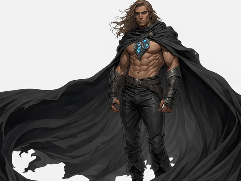 Necromancer guy with a massive cloak!