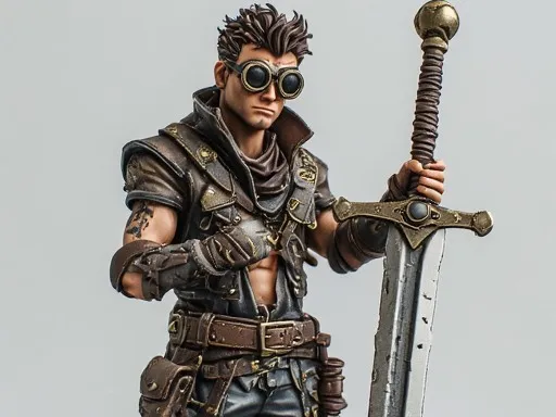 Steam Punk Guy with a Huge Sword!!!