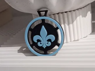 porte-clefs fleur de Lys