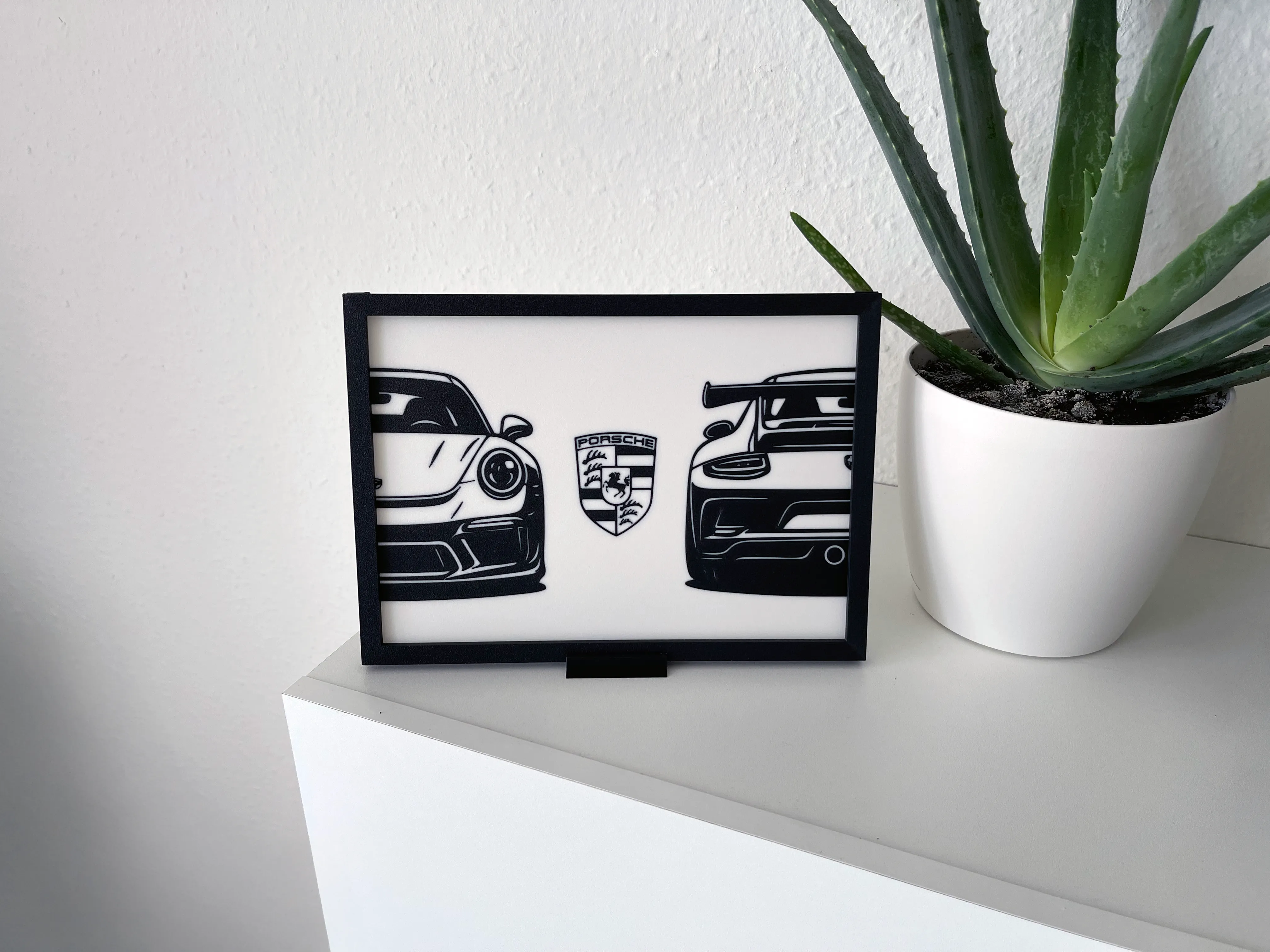 Porsche GT3 RS 2012 Picture Frame - Free 3D Print Model - MakerWorld