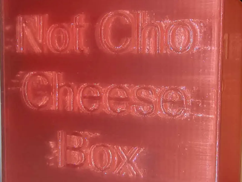Cheese box with quantity marks, Holds 48 slices