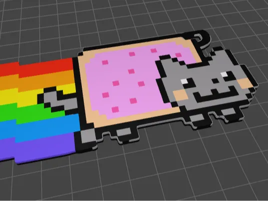 Nyancat Keychain