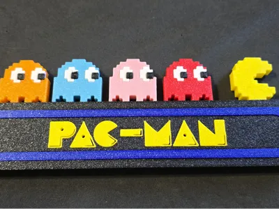 Pac-Man Styled Retro Logo