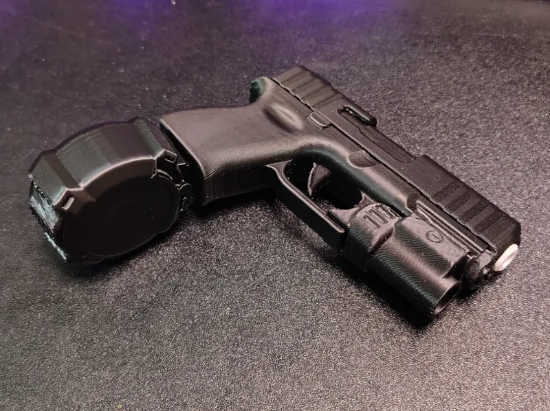 Glock Fidget Keychain Drum Mag Mod