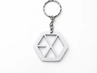 EXO Keychain cut on pola estetic keychain