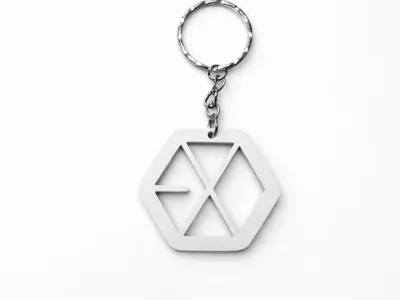 EXO Keychain cut on pola estetic keychain