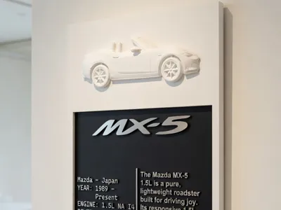 Mazda MX-5 Tribute Display Plaque