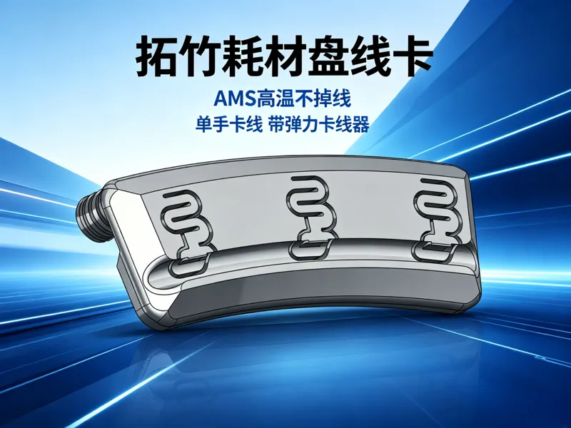 3D耗材线头卡 带回弹线头卡 AMS线头卡 高温线头卡 拓竹耗材盘线头卡