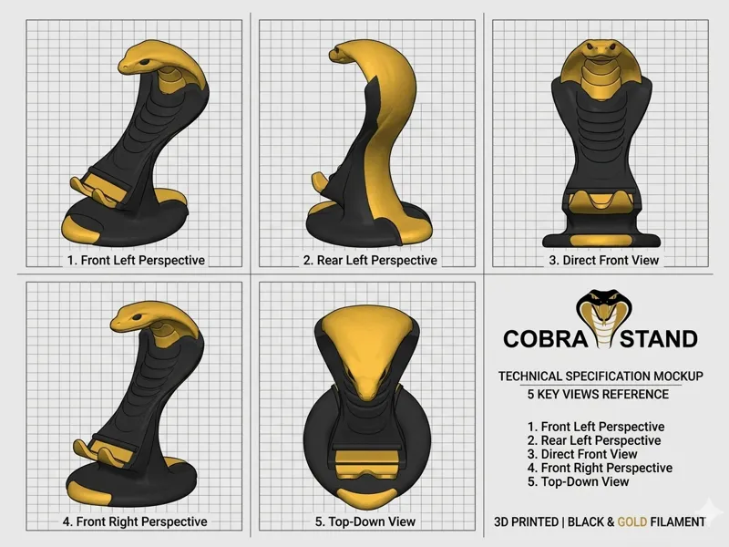 Cobra Guard: Two-Tone Smartphone  (Black & Gold)