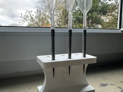 Classic Solid Dart Stand | Holds 2 Sets (6 Darts)