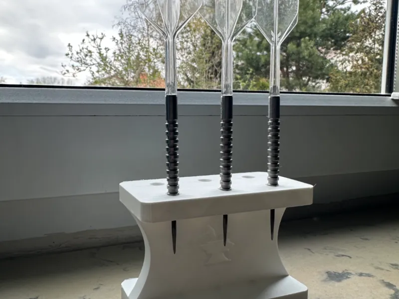 Classic Solid Dart Stand | Holds 2 Sets (6 Darts)