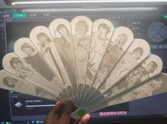 孙燕姿应援浮雕扇