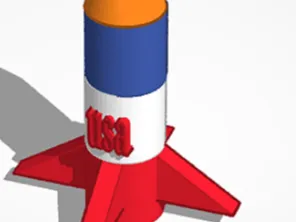 USA rocket ship