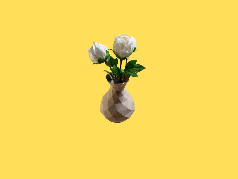 Geometric Pattern Vase