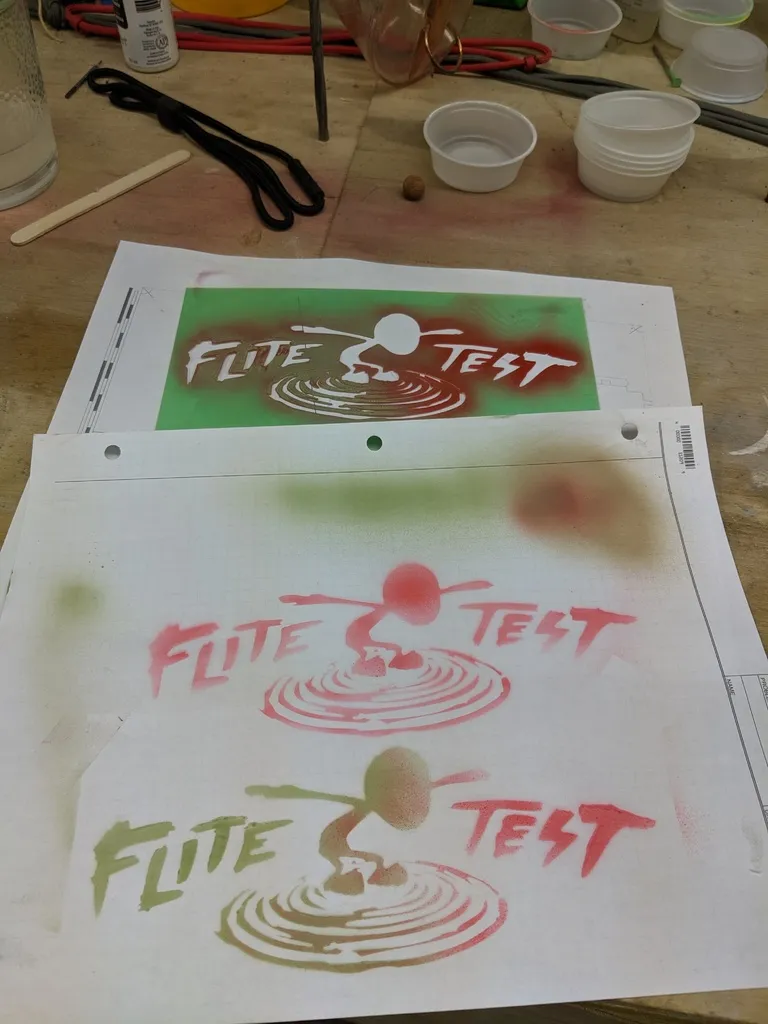 Flite Test Logo Stencil