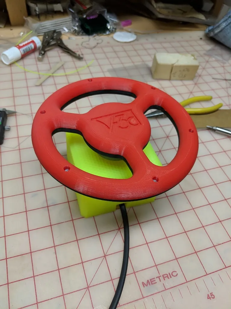 Arcade Spinner Steering Wheel Attachement