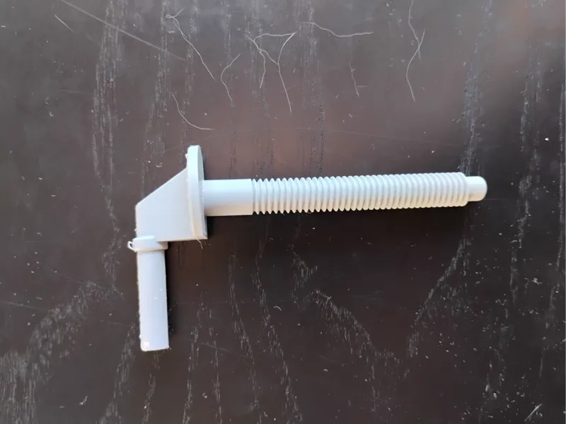 Toilet plastic screw