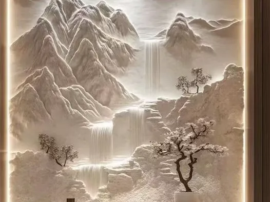山水浮雕