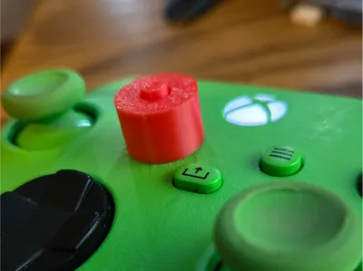 big red button cover for menu or score button xbox
