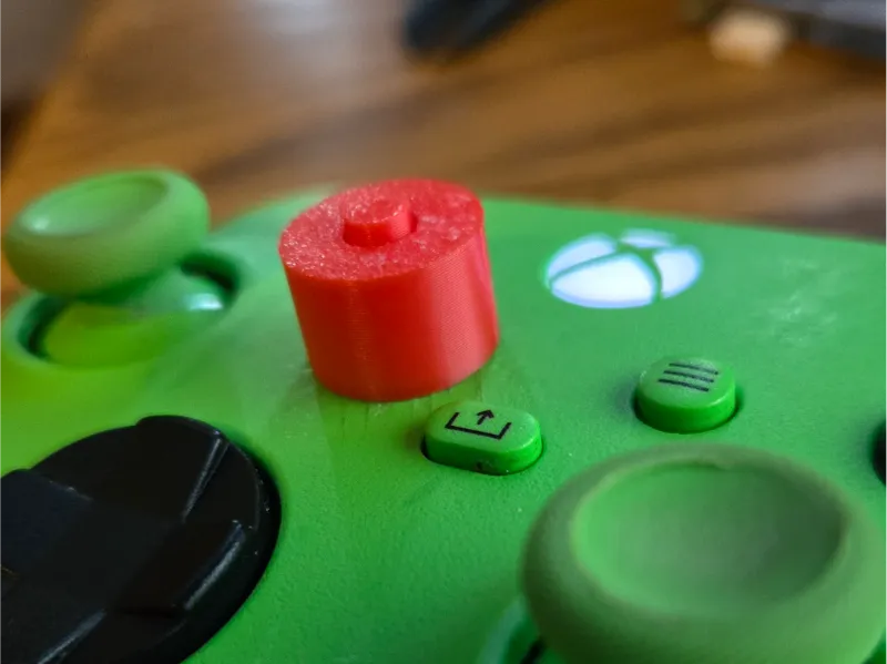 big red button cover for menu or score button xbox